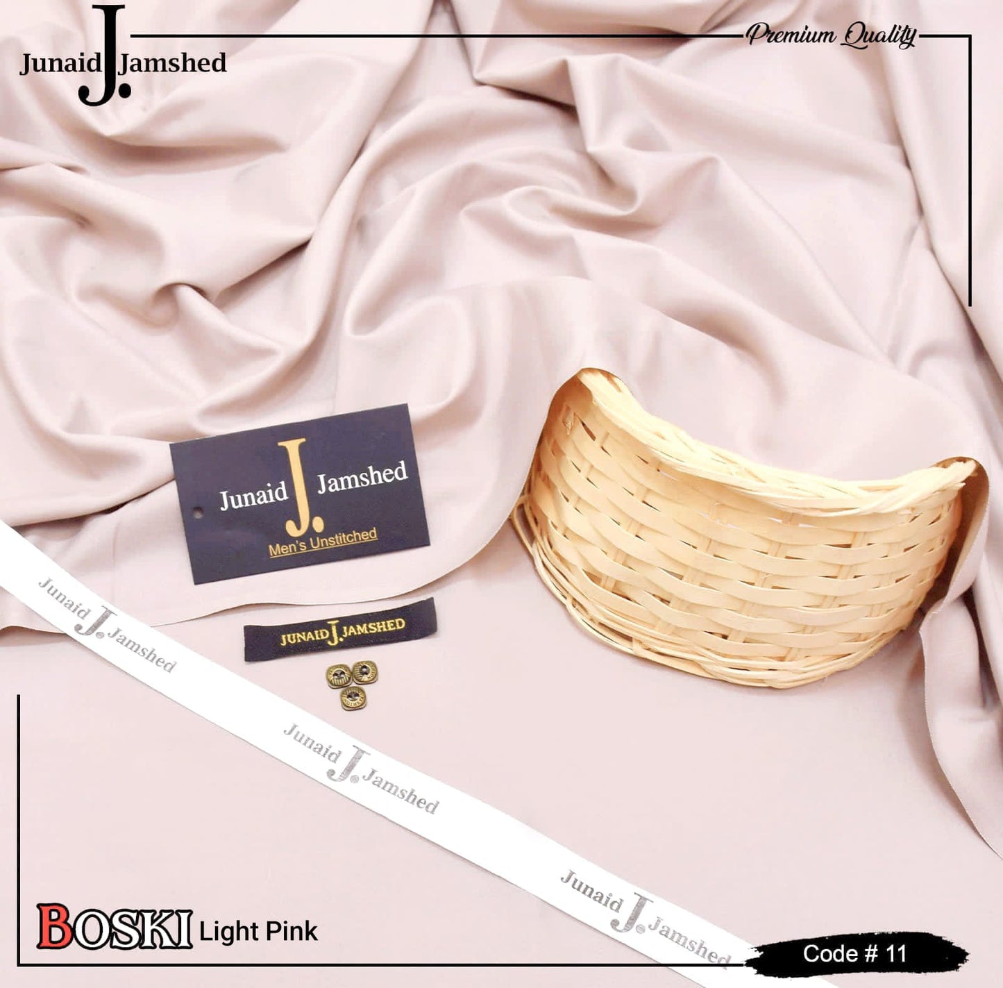 J.Junaid Jamshaid winter wash and Wear premium volume Light pink 🩷