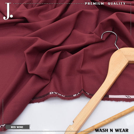 J.Junaid Jamshaed  winter wash and Wear premium volume Mahroon